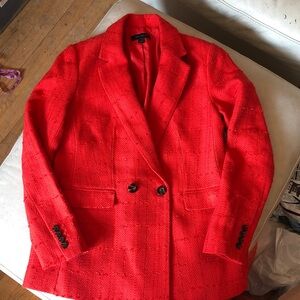 Ann Taylor NWOT  orange double breasted blazer